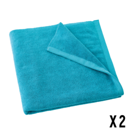 DRAP EPONGE LAGON / LOT DE 2